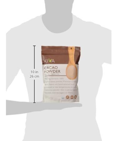 Kiva Raw Organic Cacao Powder - 1lb Unsweetened Dark Chocolate, Premium Criollo Beans, Keto & Paleo Friendly - Buy Online on GoSupps.com