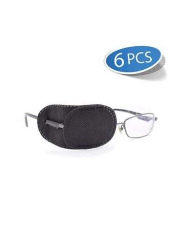 6PCS Amblyopia Eye Masks for Glasses | Strabismus & Lazy Eye Treatment | Breathable Black Eye Patches - Buy Online on GoSupps.com