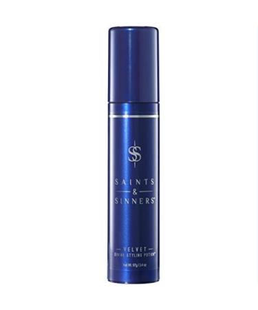 Saints & Sinners Velvet Divine Hair Styling Potion - Moisturizing Thermal Protectant and Smoothing Hair Cream for Dry  Frizzy Hair (3.4 oz)