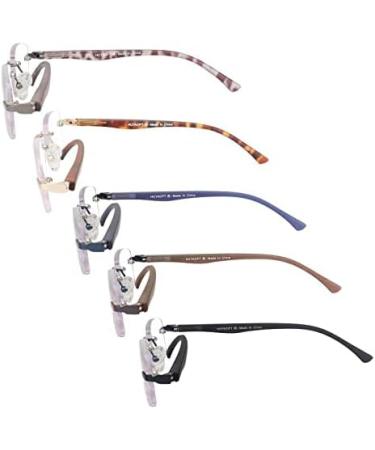 VVDQELLA 5-Pack Frameless Anti-Blue Light Glasses - UV Filter for PC Gaming & Computer Use - 1.25 Magnification - Buy Online on GoSupps.com