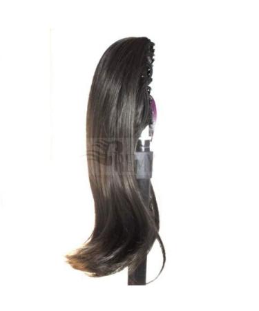 RemyHaar.eu - 30cm Dark Brown Clip-In Hairpiece Braid Ponytail Extensions (100g) - Buy Online on GoSupps.com