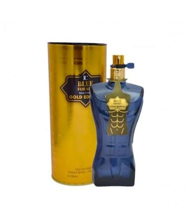 Blue For Men Gold Edition Eau de Parfum Amber Fougere fragrance for Men 3.4