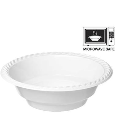 ProPack 1 50 Count Disposable Plastic 18 oz Heavy Weight Bowls - Ideal for Weddings, Parties, Office, School, Outdoor Events - White, Convenient for Take-out and Fast Food - Durable and Versatile (50 Bowls) - Buy Online on GoSupps.com