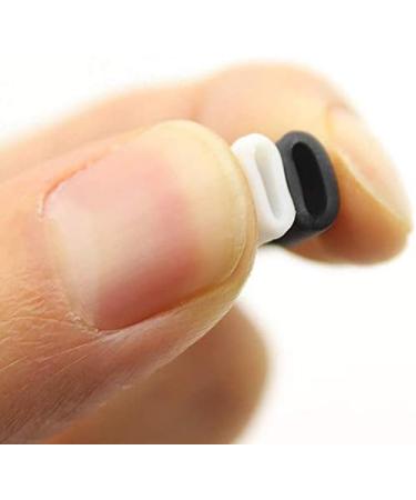 MBBEST 100PCS Cord Locks Silicone for Drawstrings - Adjustable Non Slip Stopper & Lanyard Buckle Barrel Connectors (50 Black 50 White) - Buy Online on GoSupps.com