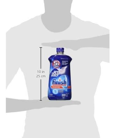 Finish Jet-Dry Rinse Aid, 32oz, Dishwasher Rinse Agent & Drying Agent