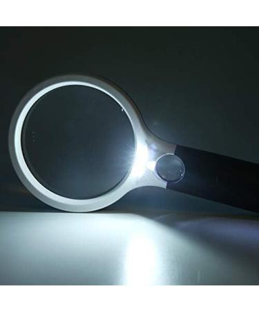 Magnifying Glasses Educational Hobby Magnifiers Handheld Magnifier with Led Child/Eldly/Low Vision/Hobby Read Explore Nature View Watches Comfortable Anniversary - Buy Online on GoSupps.com