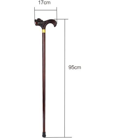 Wooden Cane Solid Walking Stick Crutch Genuine Wood Walking Stick for The Elderly Solid Wood Cane Walking Stick Subtle Texture Low Profile Luxury for Elderly Seniors Lucky Star - Buy Online on GoSupps.com
