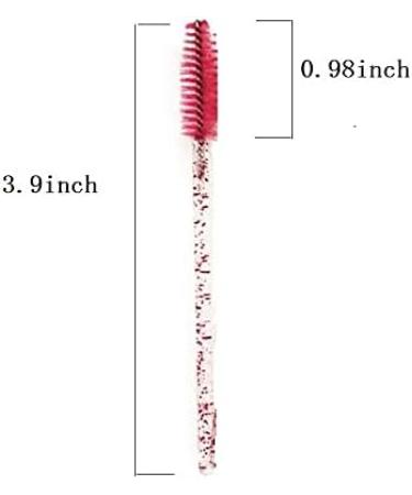 ZHIYE 50pcs Disposable Eyelash Mascara Brushes Wands - Blue | Makeup Tool Kit for Eyebrow & Castor Oil Application - Buy Online on GoSupps.com