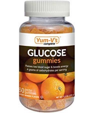 YumVs Complete Glucose Gummies  Orange Flavor  (60 Ct)  Chewable Nutritional Supplement for Men and Women  Vegan  Gluten Free  Kosher  Halal Orange 60 Count (Pack of 1)