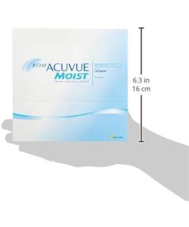 1-Day Acuvue Moist for Astigmatism | Toric Daily Soft Lenses | 90 Pack - BC 8.5mm Dia 14.50 Cyl -1.25 Axis 70 +2.25 Diopter - International Shipping Available - Buy Online on GoSupps.com