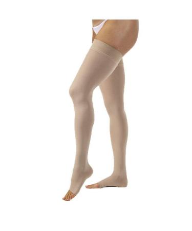 Jobst Opaque 115697 OPEN TOE Overknee 15-20 mmHg St-tzstr-mpfe - Size & Color-Honey Small