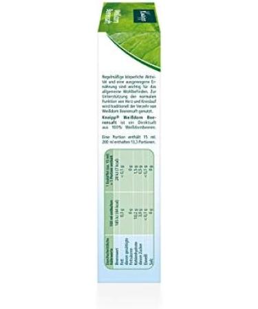 Kneipp Hawthorn Berry Juice - 200 ml (Pack of 4) | Premium Natural Health Drink for Heart Support - International Shipping Available - Buy Online on GoSupps.com