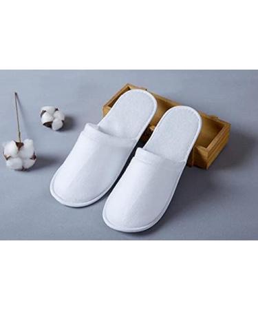 DBOO Disposable House Shoes - Closed Toe Spa Slippers for Women | Travel & Hotel Use - White - Buy Online on GoSupps.com