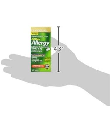 GoodSense Cetirizine Hydrochloride 10mg Allergy Antihistamine Tablets - 365 Count - Buy Online on GoSupps.com
