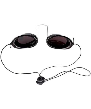 Opaque UV Eye Protection Goggles Glasses Eyeshields with Case for Indoor Sunbed Tanning Bed Light Therapy - Buy Online on GoSupps.com