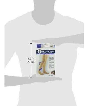 Truform 20-30 mmHg Thigh High Compression Stockings for Men & Women - Open Toe Beige Small (Pack of 2) International Shipping Available - Buy Online on GoSupps.com
