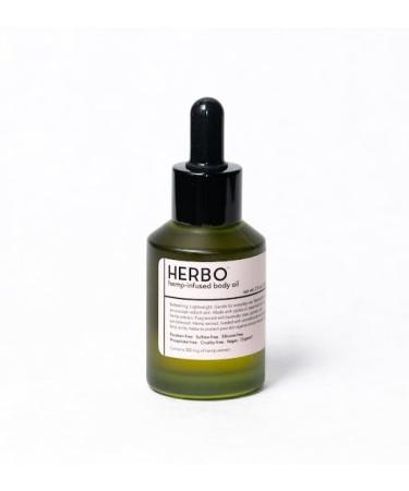 Herbo Hemp Moisturizing Body Oil Scented - Organic & Natural After Shower Bath Oil for All Skin for Women & Men - Cruelty-Free & Paraben-Free 2 oz