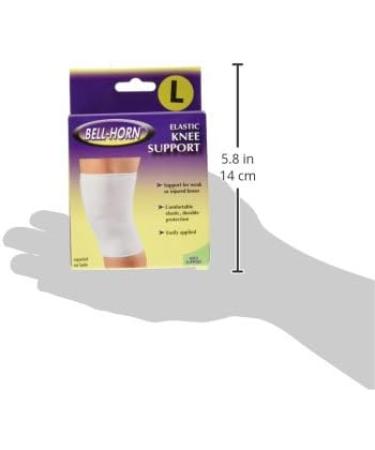 Buy Elastic Knee Support Compression Sleeve - White Large | International Shipping Available - Buy Online on GoSupps.com