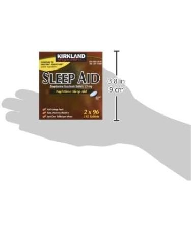 Kirkland Signature Sleep Aid Doxylamine Succinate 25 Mg - 192 Tablets (2 Pack) | Buy Internationally for Better Sleep - Buy Online on GoSupps.com