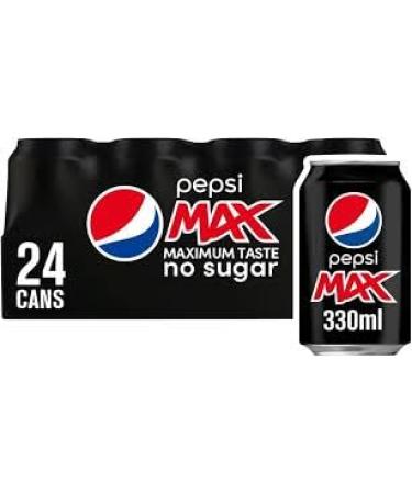 Pepsi Cans 24 x 330ml (Pepsi Max Cans) Cola Pepsi Max Cans