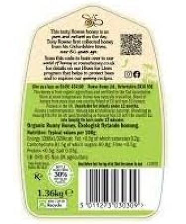 Rowse Organic Honey (1.36kg) Big Squeezy Bottle Natural Sweetener Honey for Cooking Boxed Treatz - Buy Online on GoSupps.com
