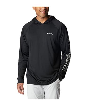 Columbia Men's Terminal Tackle Hoodie Black/Cool Grey Logo 3X