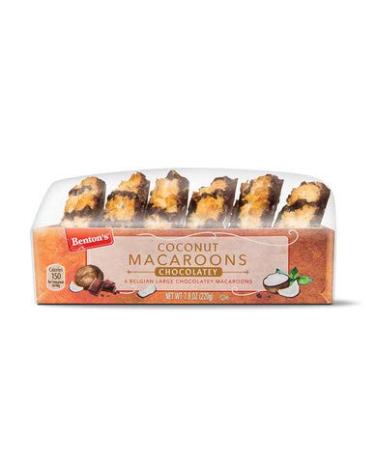 Belgian Coconut Macaroons Jumbo Soft 2.5 - Imported from Belgium (Chocolate) - 6 Macaroons - Buy Online on GoSupps.com