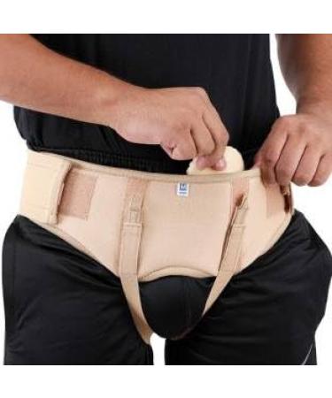 Hernia Belt for Men - Adjustable Support Truss with Soft Compression Pads | Breathable Material | Large Size (36-40 - Buy Online on GoSupps.com