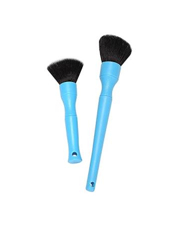 Super soft detailing cleaning eye shadow brush set beauty indoor blue.