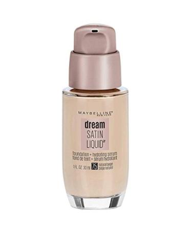 Maybelline Dream Satin Liquid Foundation Natural Beige 75 1 oz (Pack of 2)