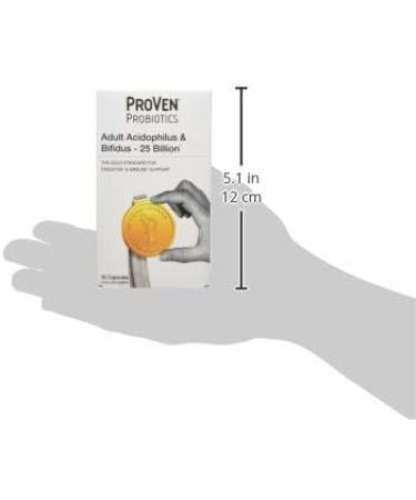 Pro-Ven Probiotics 25 Billion CFU Capsules - High Strength Digestive Supplement - Vegan Friendly - 30 Capsules - Buy Online on GoSupps.com