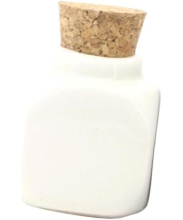 minkissy 2pcs Bottle for Manicure Gratitude Jar Clear Bottle with Lid Travel Bottles Polymer Clay Charms for Nails Blessings Jar Ceramic Favor Jars Ceramics for Manicure Bamboo - Buy Online on GoSupps.com