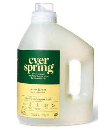 Everspring HE Laundry Detergent 100 FL OZ (3.12 QT) 2.9 L (Lemon & Mint)