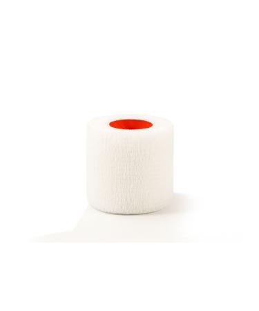 First Aid 4 Sport Latex Free Cohesive Bandage - 2.5cm x 4.5m White - 1 Roll White 2.5 Centimetres