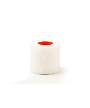 First Aid 4 Sport Latex Free Cohesive Bandage - 7.5cm x 4.5m White - 1 Roll White 7.5 Centimetres