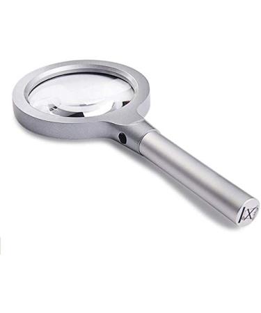 Magnifying Glasses Vision aids Magnifying Glass Handheld 10 Times Magnifying Glass with led Light Old Man Reading Stationery Office Supplies 1PCS Better Life