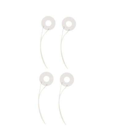 FOMIYES 4 Pcs Rollers Hair Curlers Hair Curling Iron Hair Rollers Tools for Mechanics Appliance Mechanical Heating Ceramic Coil Hairdressing Machine Part Hot Rings for Hair Styling Tool 9.5X2.5CMx2pcs Whitex2pcs