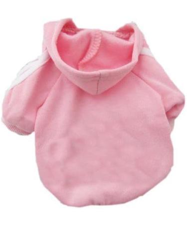 Shop Ducomi 100% Cotton Hood Dogs Sweatshirt - Warm Monochrome Dog Sweater for All Breeds & Sizes (XS Pink) - International Shipping Available - Buy Online on GoSupps.com