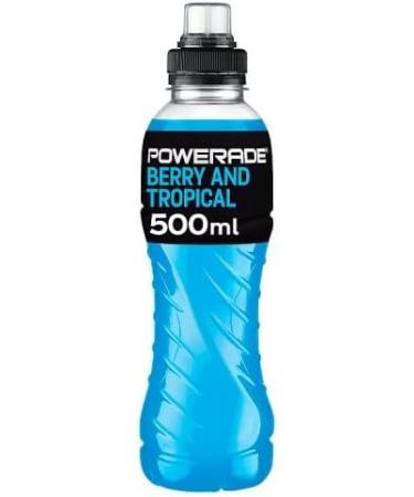 Powerade Berry & Tropical 12 x 500ml | Isotonic Sports Drink | Great Tasting | Low Calorie - Buy Online on GoSupps.com
