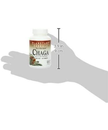 Planetary Herbals Full Spectrum Chaga 1000 mg - Boost Immunity, 60 Tablets - Buy Online on GoSupps.com