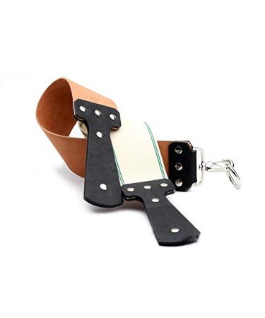 Razor Emporium Russett Horsehide & Canvas Straight Razor Strop | Handmade in USA - Buy Online on GoSupps.com