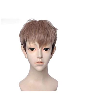 Wig for Attack On Titan Jean Kirschtein Kirstein Cosplay Wig Short Brown Mixed Color Heat Resistant Synthetic Hair Wigs + Wig Cap