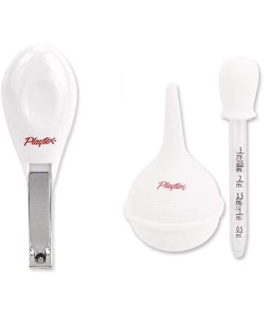Playtex Baby 3 Piece Healthcare Kit: Nail Clipper, Nasal Aspirator, Medicine Dropper Set - Buy Online on GoSupps.com
