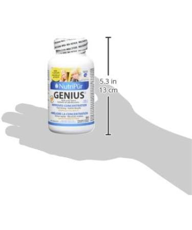 Nutripur GENIUS Kids and Teens - Concentration ADD/ADHD formula 90 chewable softgels Fish 90 count (Pack of 1) - Buy Online on GoSupps.com