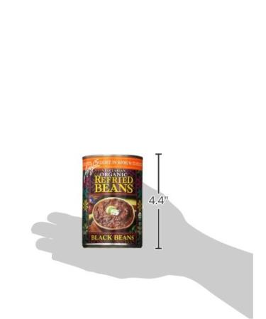 Amy's Organic Light in Sodium Black Refried Beans - 15.4 oz (Pack of 6) - Vegetarian & Delicious - Buy Online on GoSupps.com