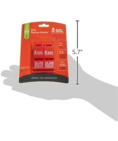 S.O.L. Slim Rescue Howler Whistle (2-Pack) - Orange, Model AD0010 - Buy Online on GoSupps.com