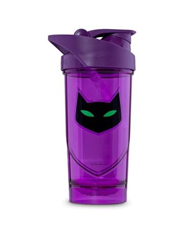 Shieldmixer Hero Pro Classic Shaker Catwoman - BPA-free - Gym accessories - Protein shaker - Fitness drinking bottle - Purple - 700ml