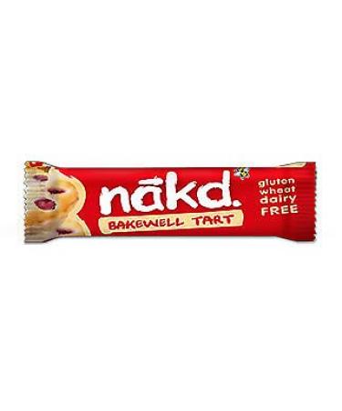 Nakd Bakewell Set of 4 bars of fresh fruit without gluten wheat and sugar 35 g