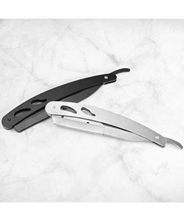 Old Manual Razor for Hairdressing | Professional Shaving Head & Eyebrow Knife | Silver Salon Quality for Barbers & Personal Use - Buy Online on GoSupps.com