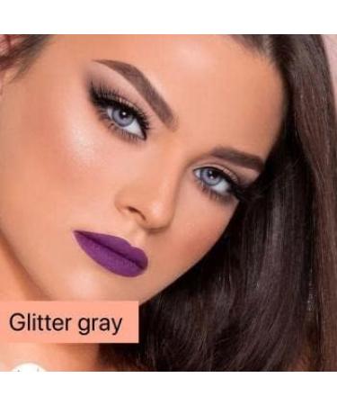 Buy Bella Diamonds Glitter Gray Colored Contact Lenses - Monthly - Strong Coverage for Dark Eyes - 1 Pair - International Shipping - Buy Online on GoSupps.com